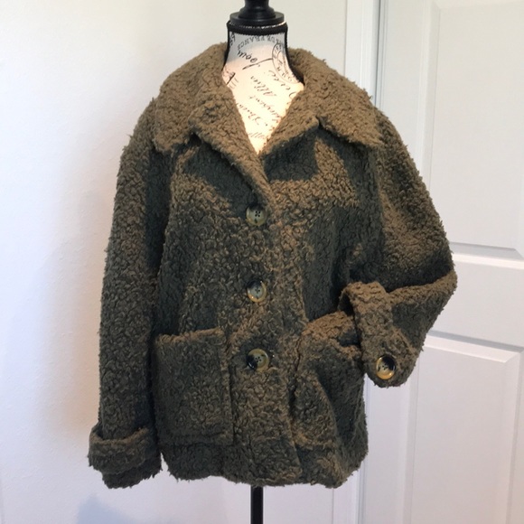 Free People Peacoat Jacket Small green Women Jacket - Picture 2 of 5